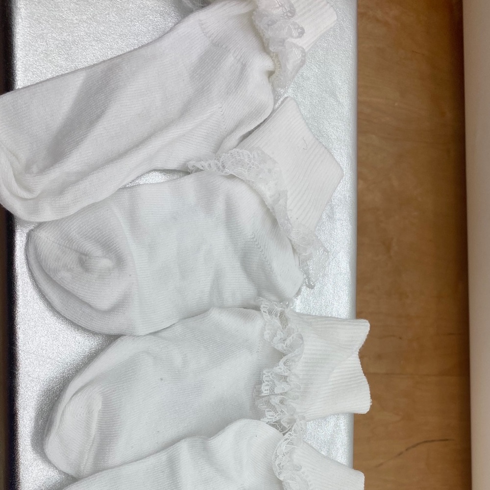 Girls Ruffle Pageant & Bobby socks 3 pairs new - Picture 2 of 2